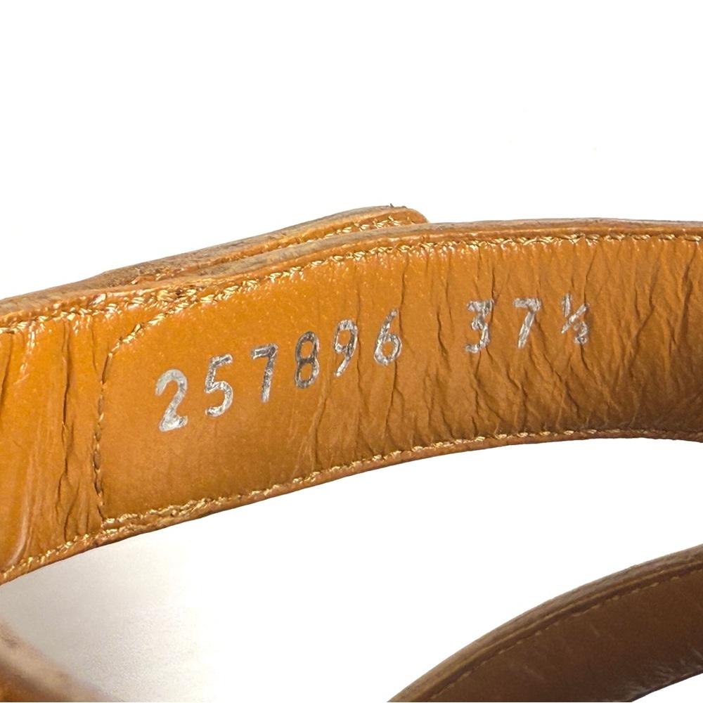 Gucci Gladiator Brown Leather Sandal Shows Size EU 37.5 or 7.5 NWT - Picture 10 of 16